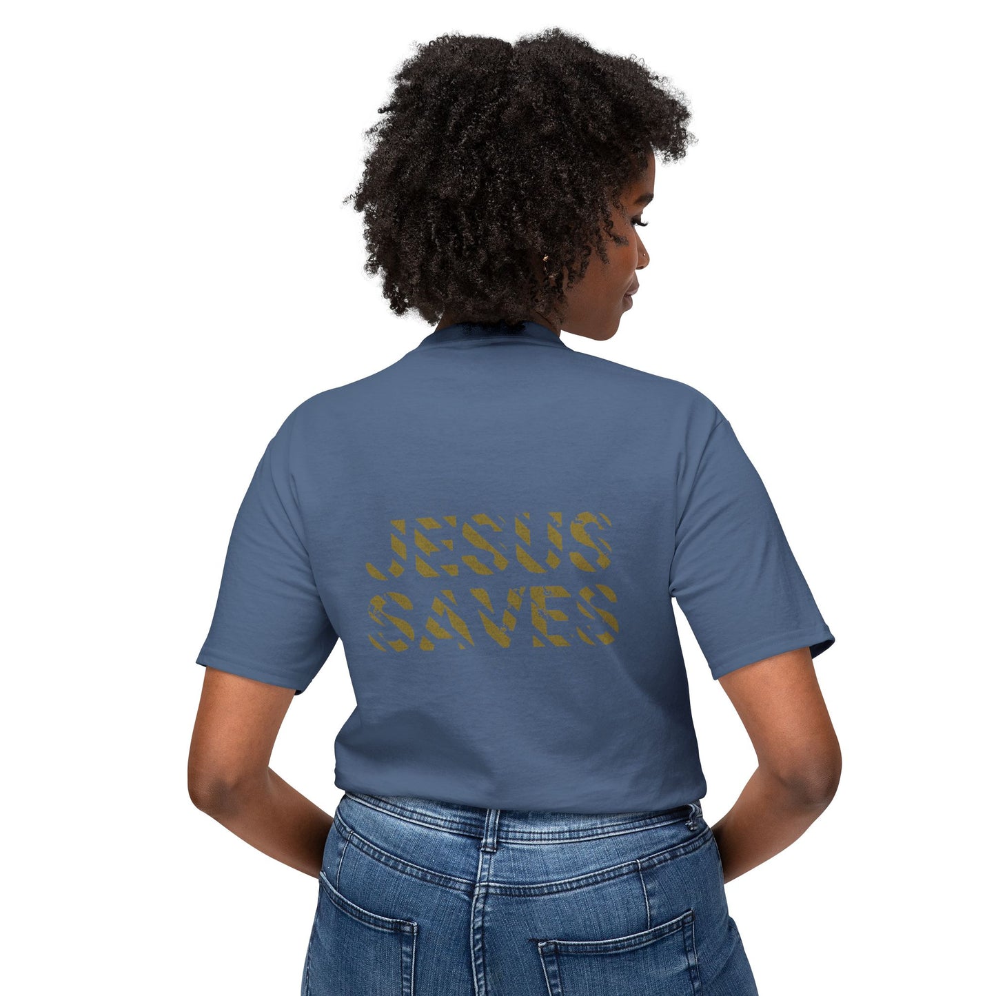 "Jesus saves" t-shirt