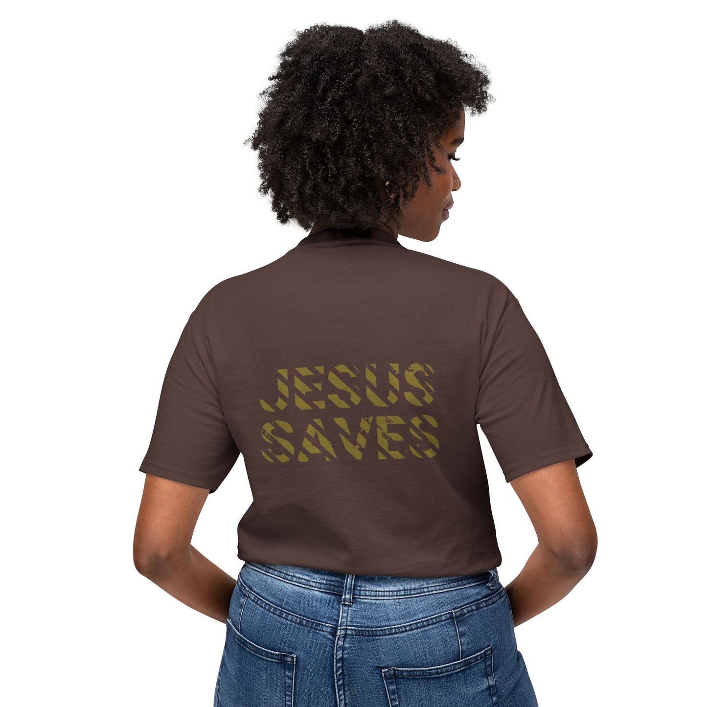 "Jesus saves" t-shirt