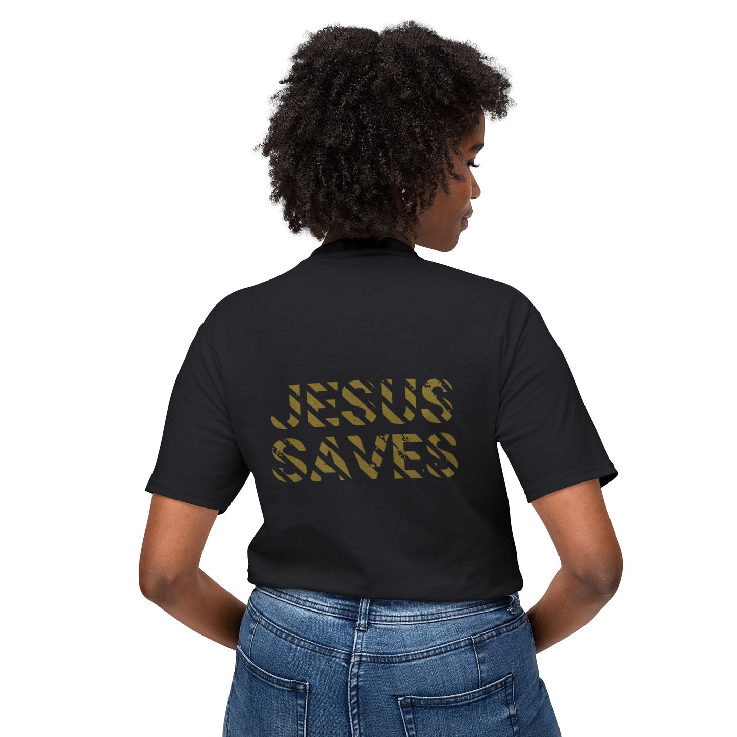 "Jesus saves" t-shirt